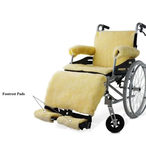 Sheepskin Wheelchair Footrest Pads