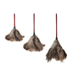 Ostrich Feather Dusters - Wood Handle