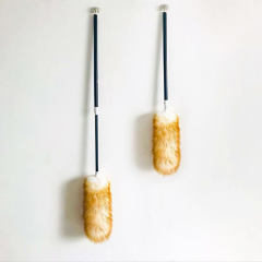 Single telescopic lambskin dusters