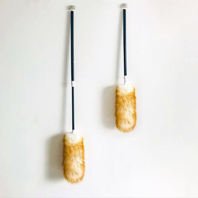 Single telescopic lambskin dusters
