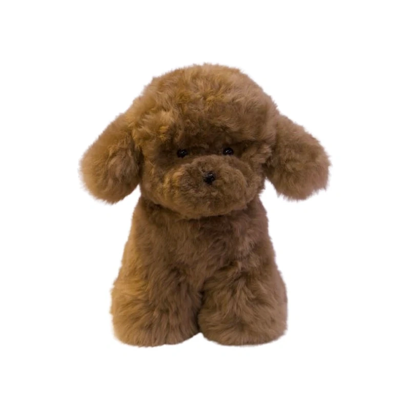 Natural Brown Sheepskin Puppy Toy Eco