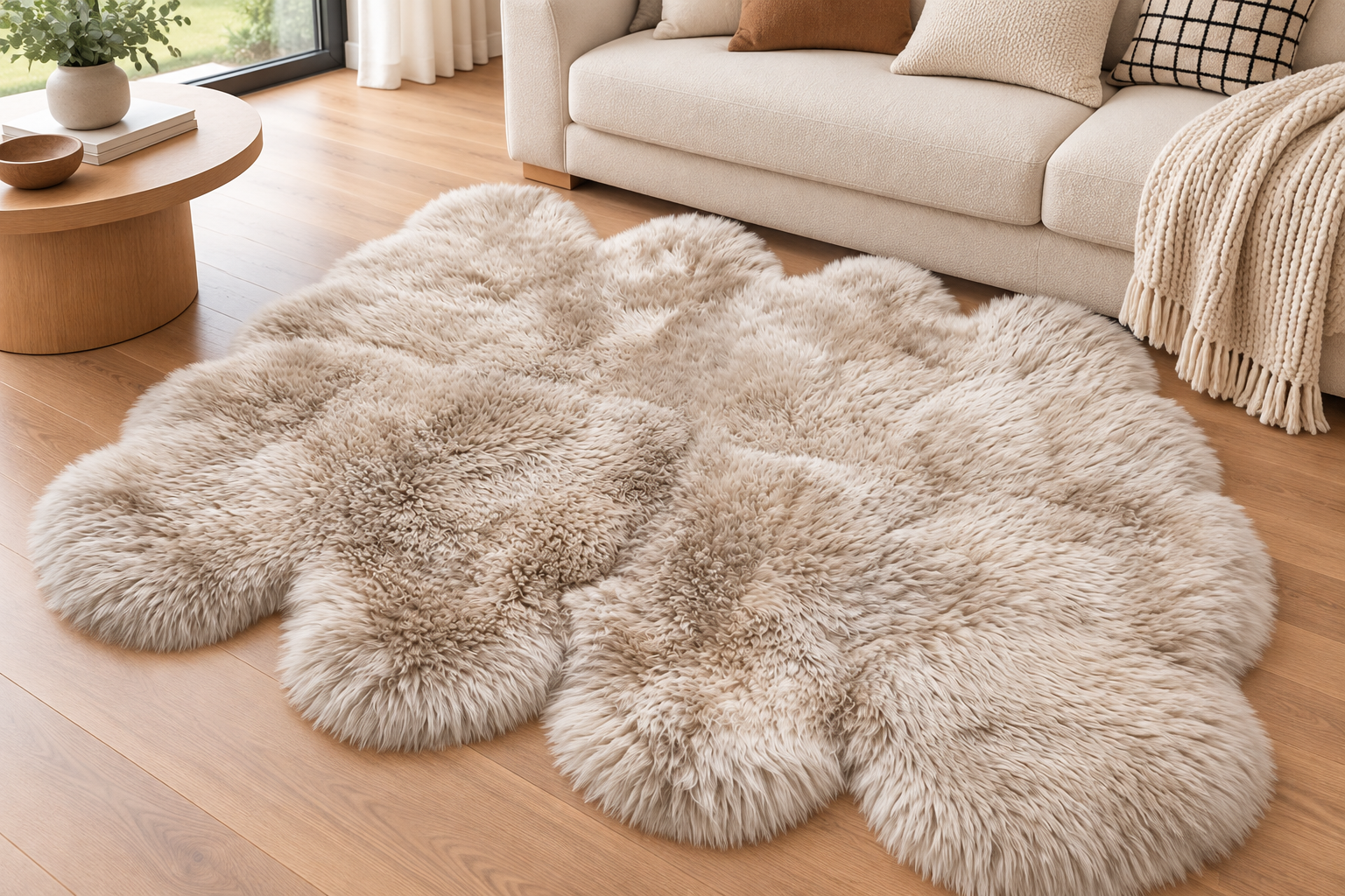 Octavo sheepskin rug (8P)