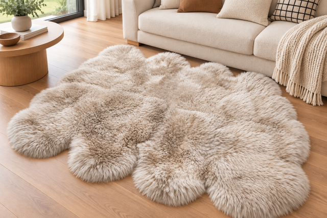 Octavo sheepskin rug (8P)