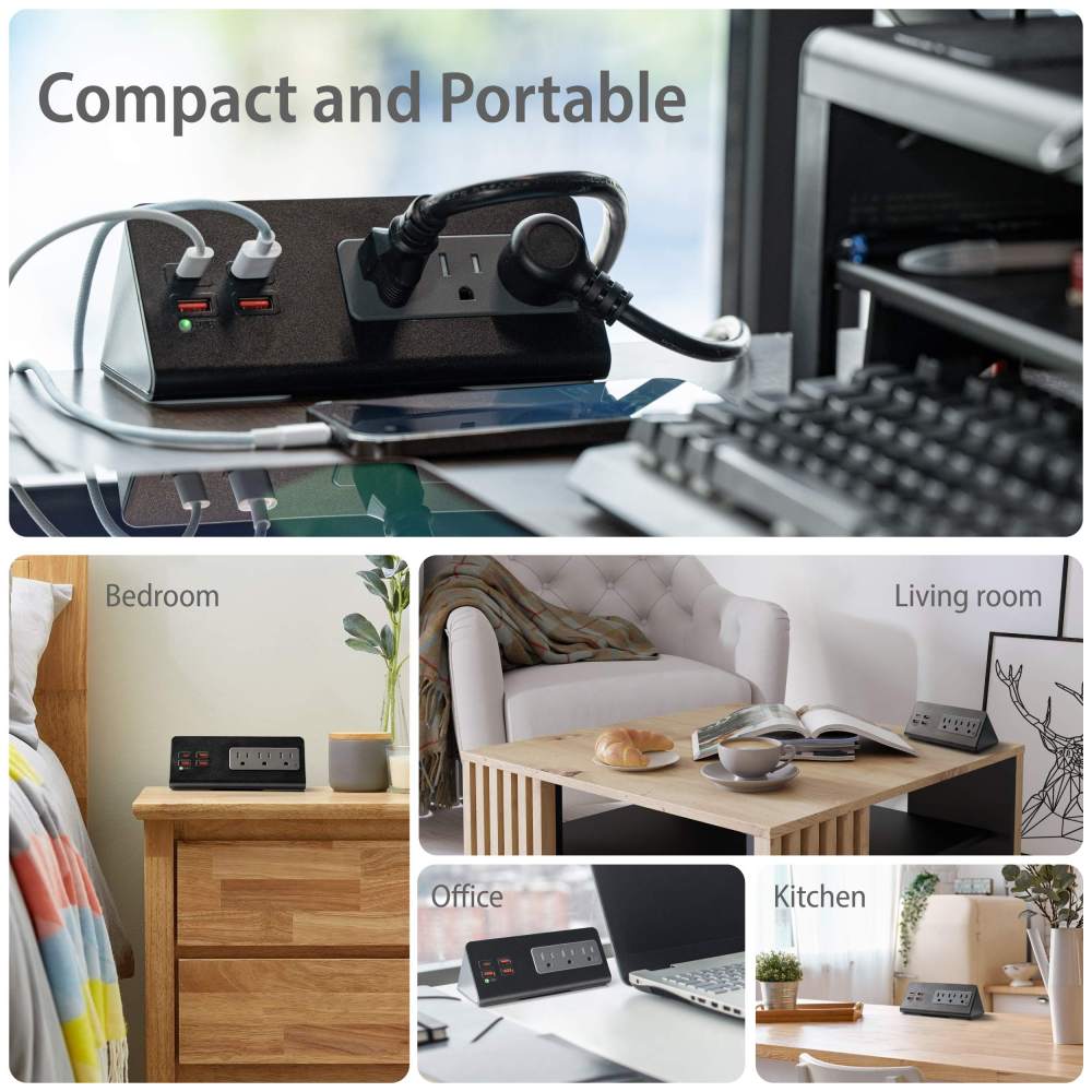 Tabletop power charge station