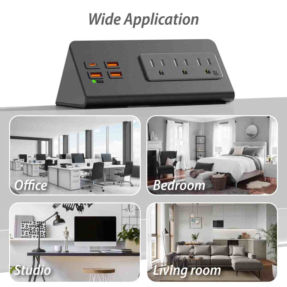 Tabletop power charge station