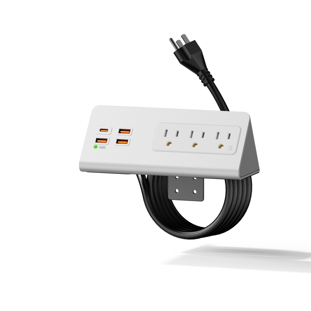 Nightstand mount power charge station