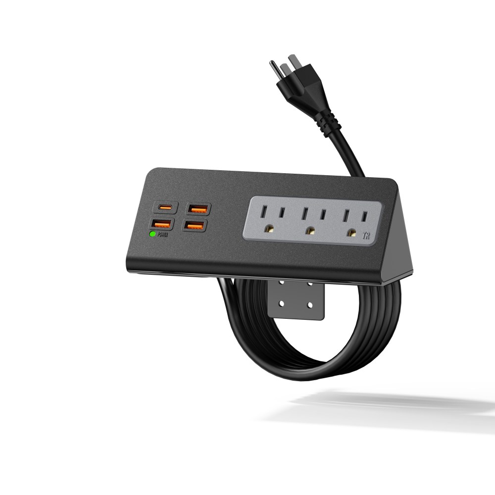 Nightstand mount power charge station