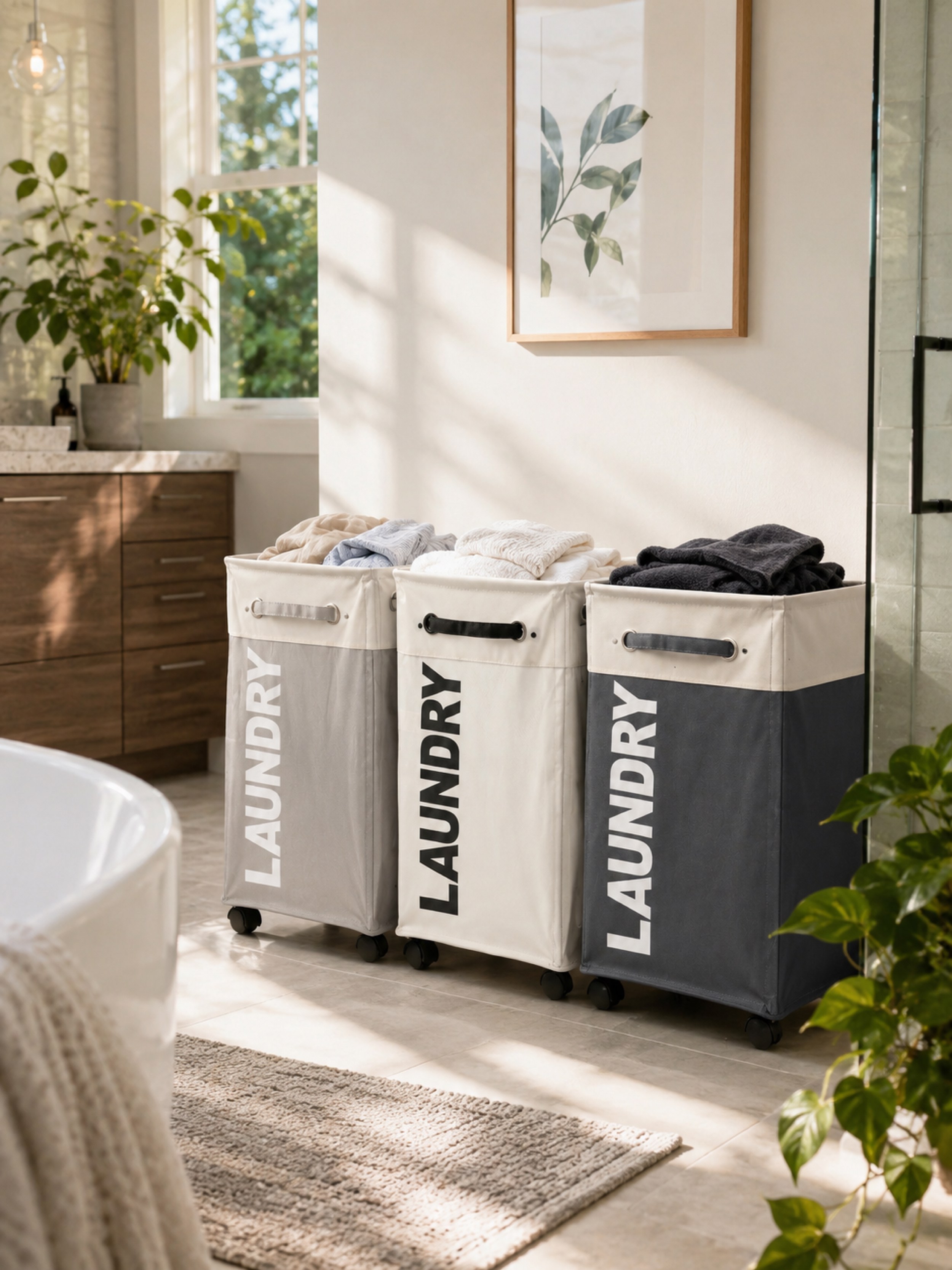 Rolling Laundry Hamper Cart