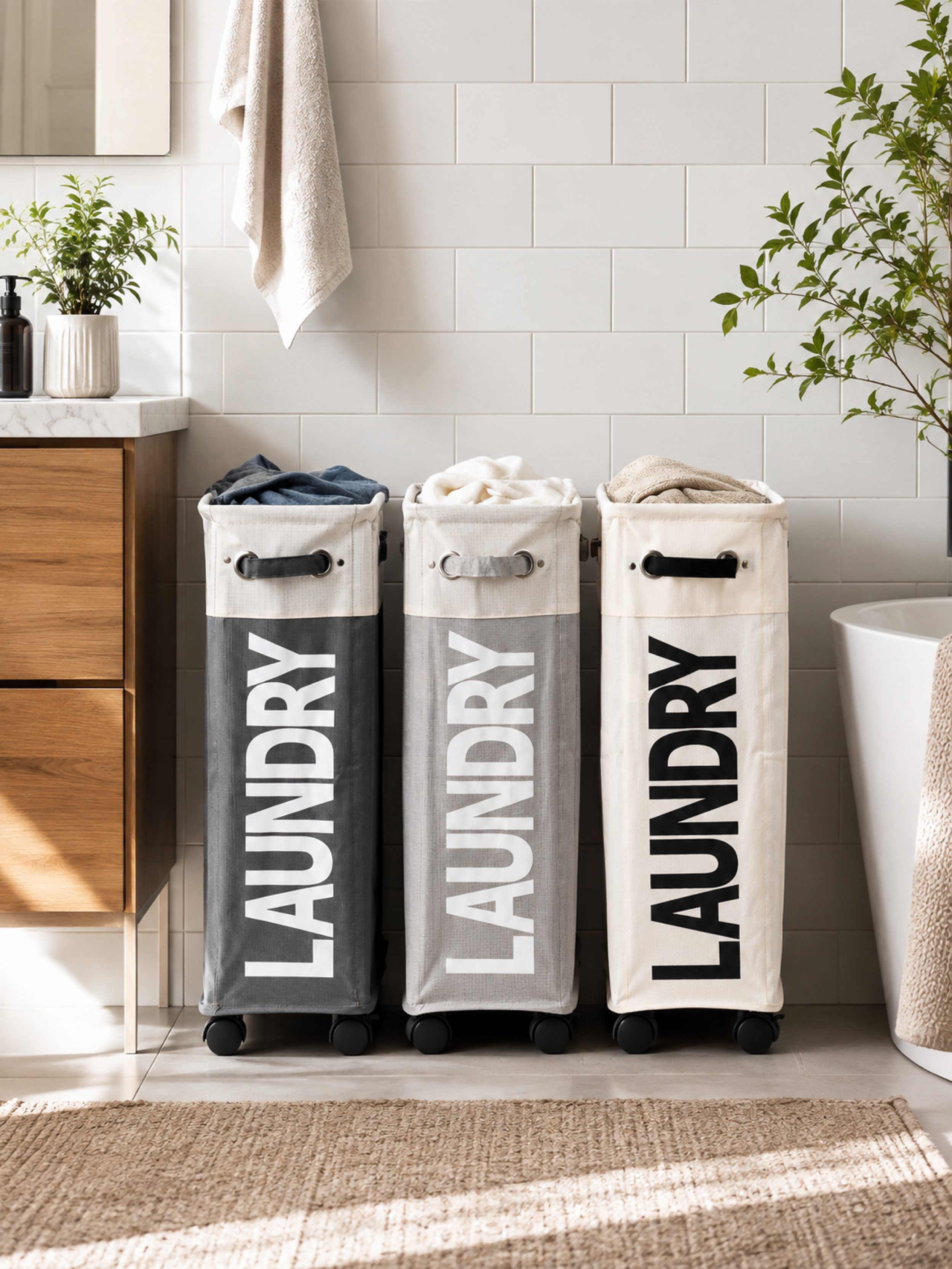 Rolling Laundry Hamper Cart