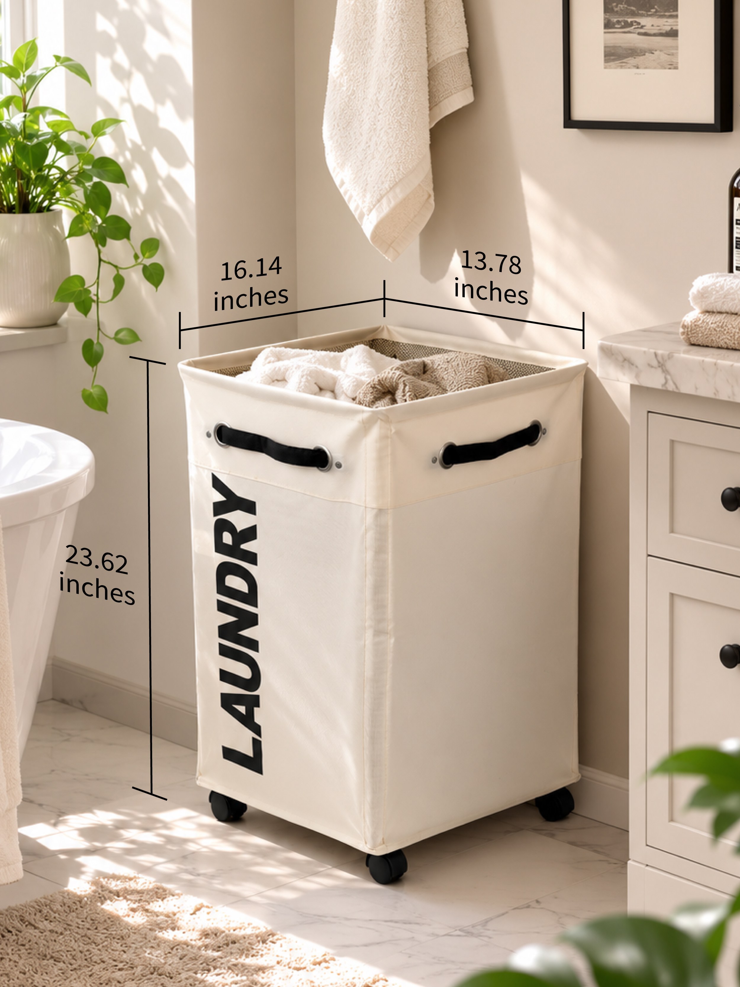 Rolling Laundry Hamper Cart