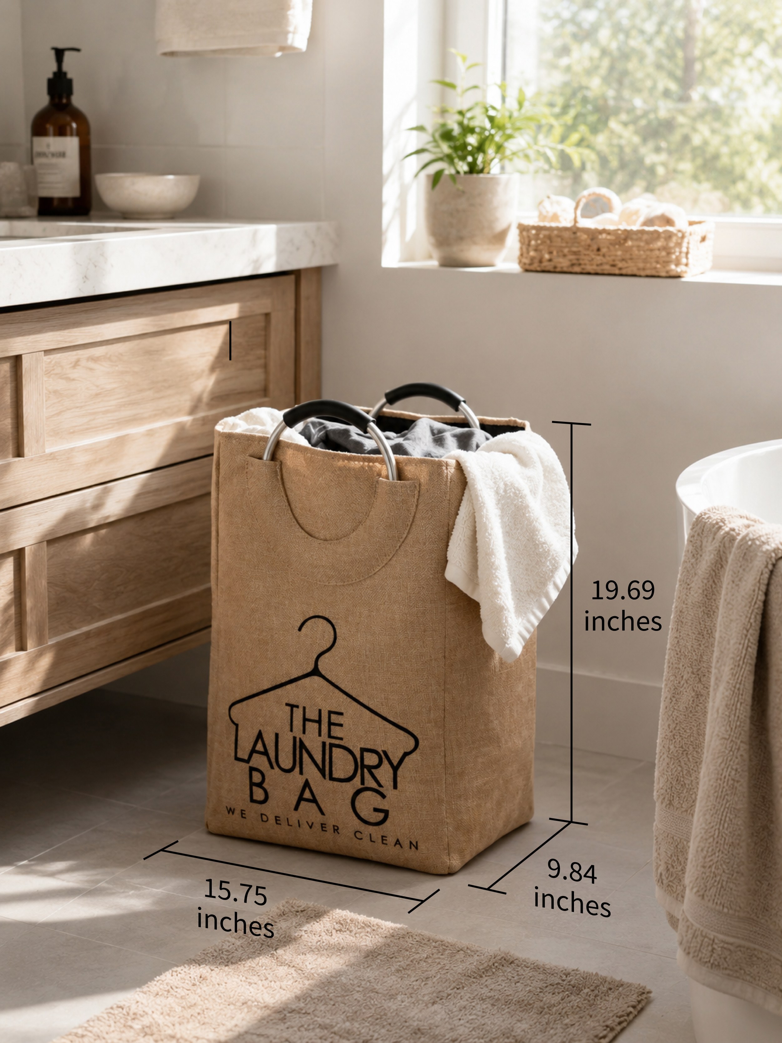 Hand‑held Laundry Hamper