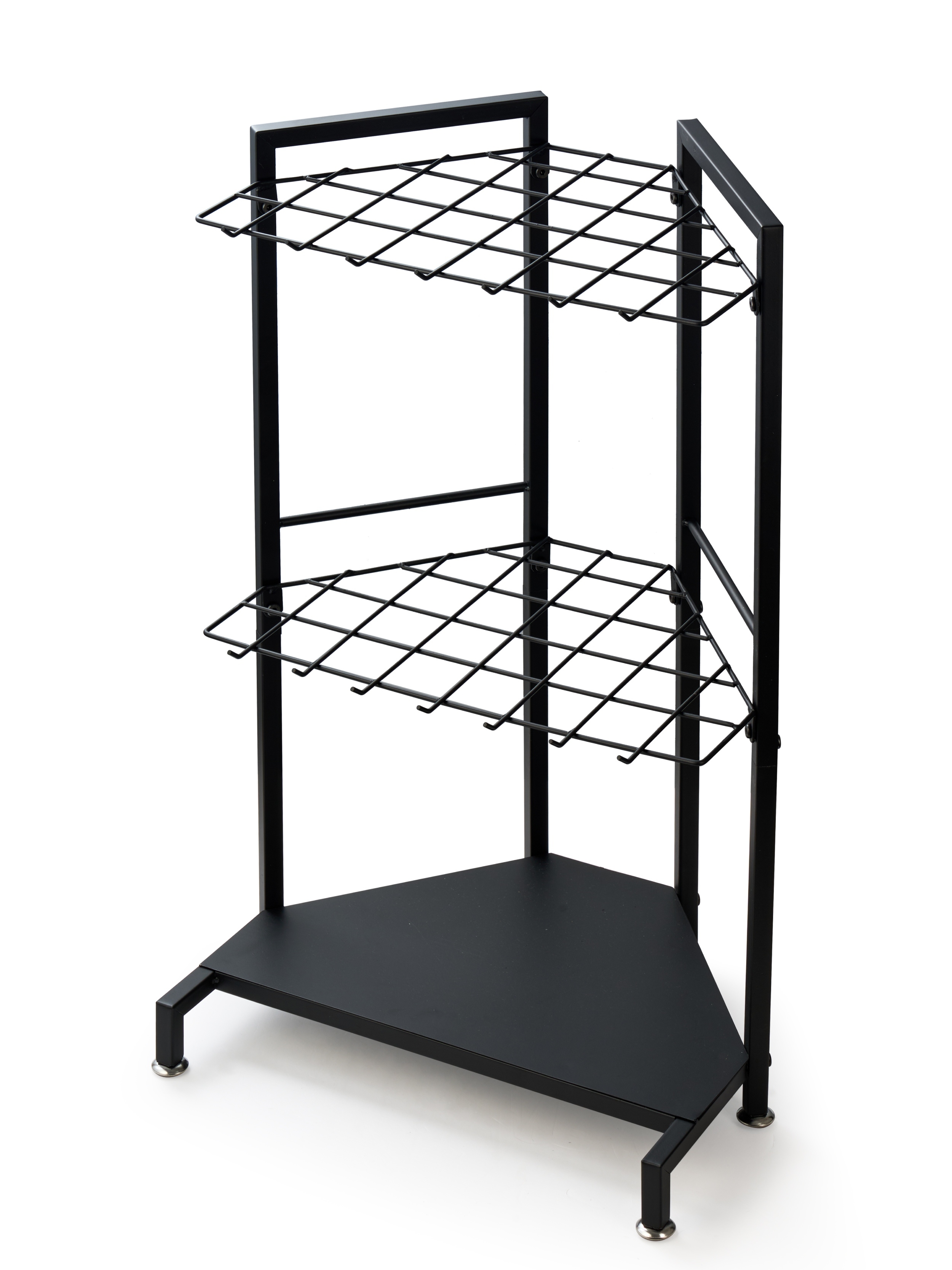 Garden Tool Storage Rack, Heavy‑Duty Metal Garden Organizer Stand for Garage, Yard & Shed, 3‑Tier Outdoor Tool Holder for Long‑Handled Gardening Tools