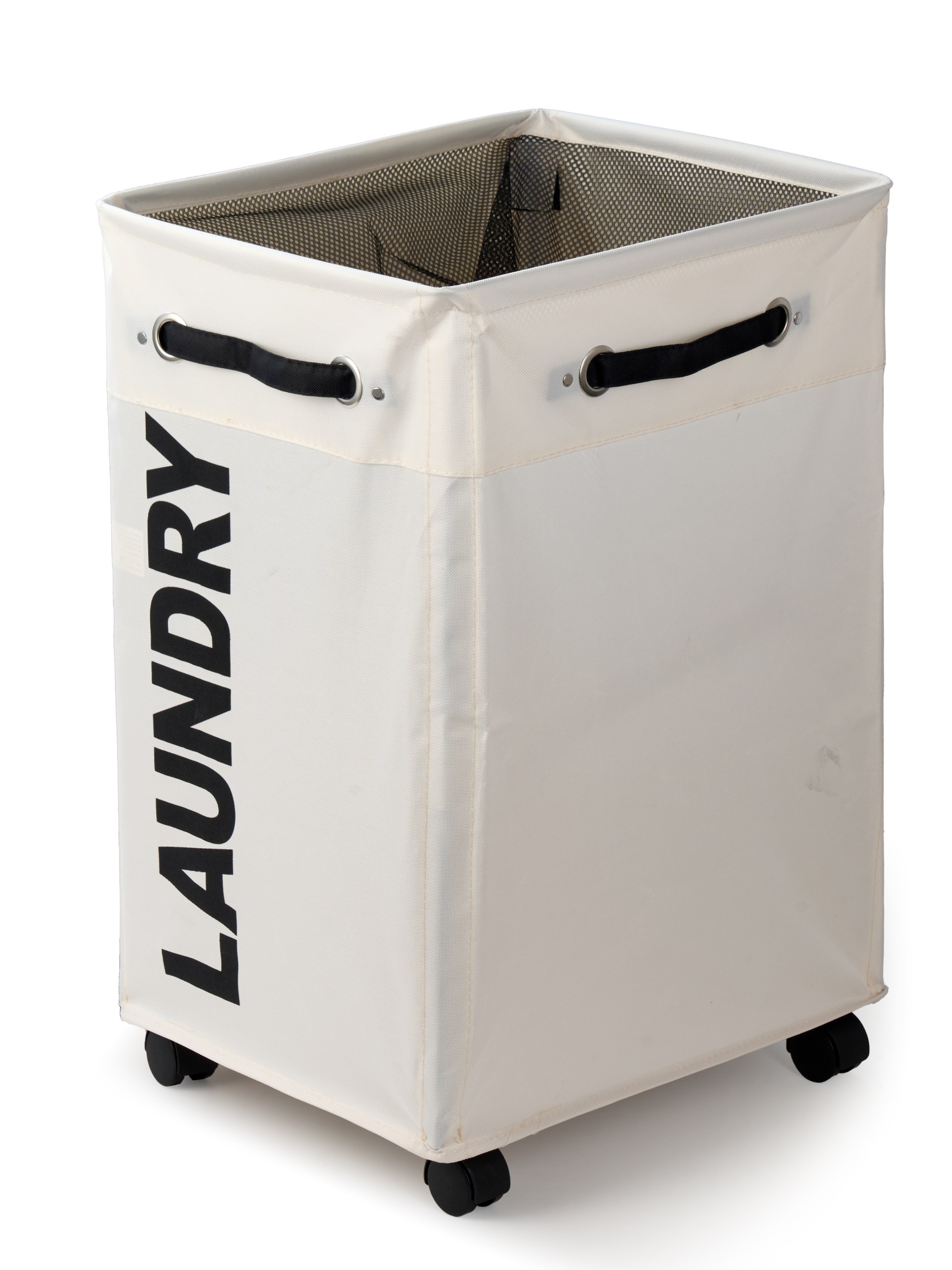 Rolling Laundry Hamper Cart - large size 1 pack - white