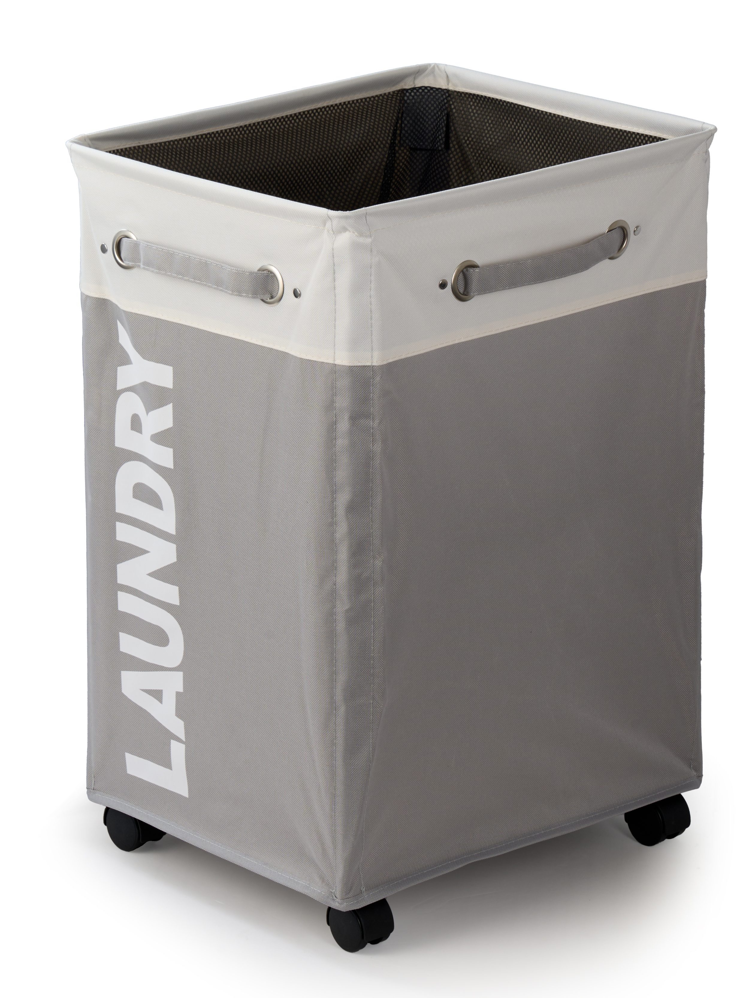 Rolling Laundry Hamper Cart - large size 1 pack - grey