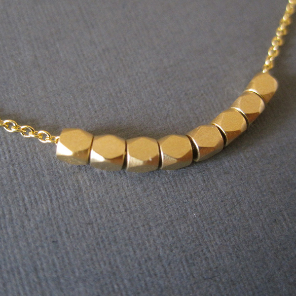 Pretty Design 925 Sterling Silver Nuggets Beads Necklace for Girls