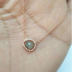 Customized Jewelry 925 Sterling Silver Gemstone Women Necklace