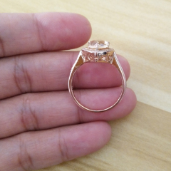 Traditional 925 Sterling Silver Teardrop Fake Diamond Engagement Ring