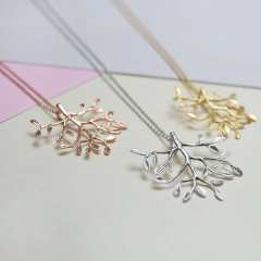 Friendship Jewelry Sterling Silver High Polish Tree of Life Necklace