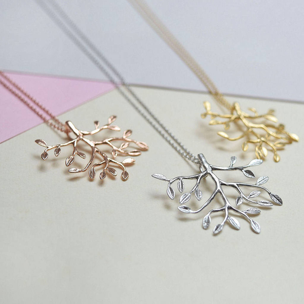 Friendship Jewelry Sterling Silver High Polish Tree of Life Necklace