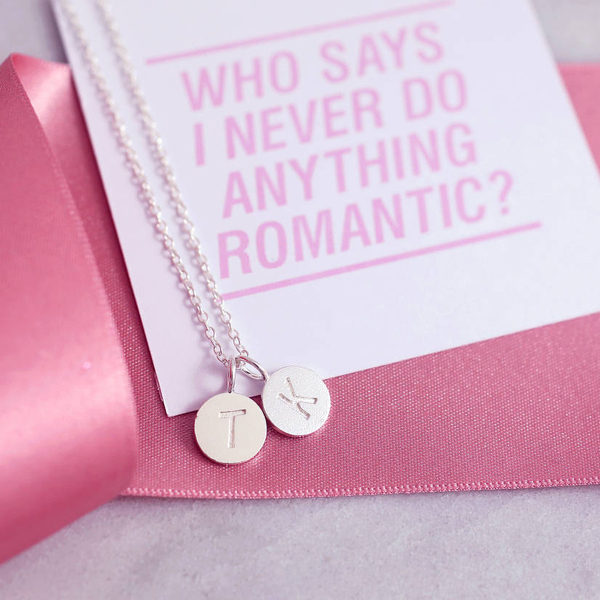 Women Jewelry Sterling Silver High Polish Tiny Double Disc Necklace with Best Price