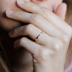 Women Jewelry Exquisite Design Sterling Silver High Polish Crown Ring for Gift