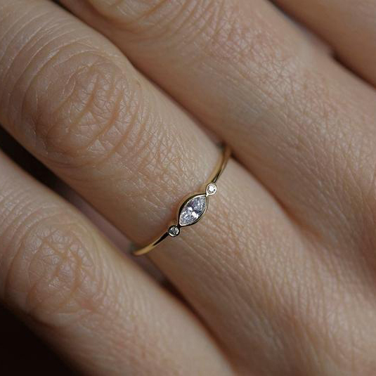 Hot Sale Yellow Gold Plated 925 Sterling Silver Stackable Rings