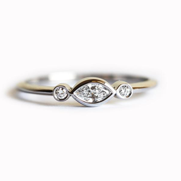 Hot Sale Yellow Gold Plated 925 Sterling Silver Stackable Rings