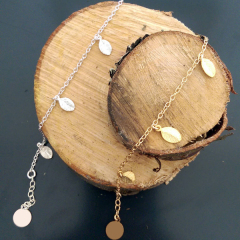 Friendship Sterling Silver 13 Leaves in the Forest Multi Charms Bracelet