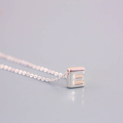 Jewelry in 925 Silver Mini Letters of an Alphabet Initial Necklace in Guanghzou