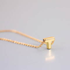 Jewelry in 925 Silver Mini Letters of an Alphabet Initial Necklace in Guanghzou