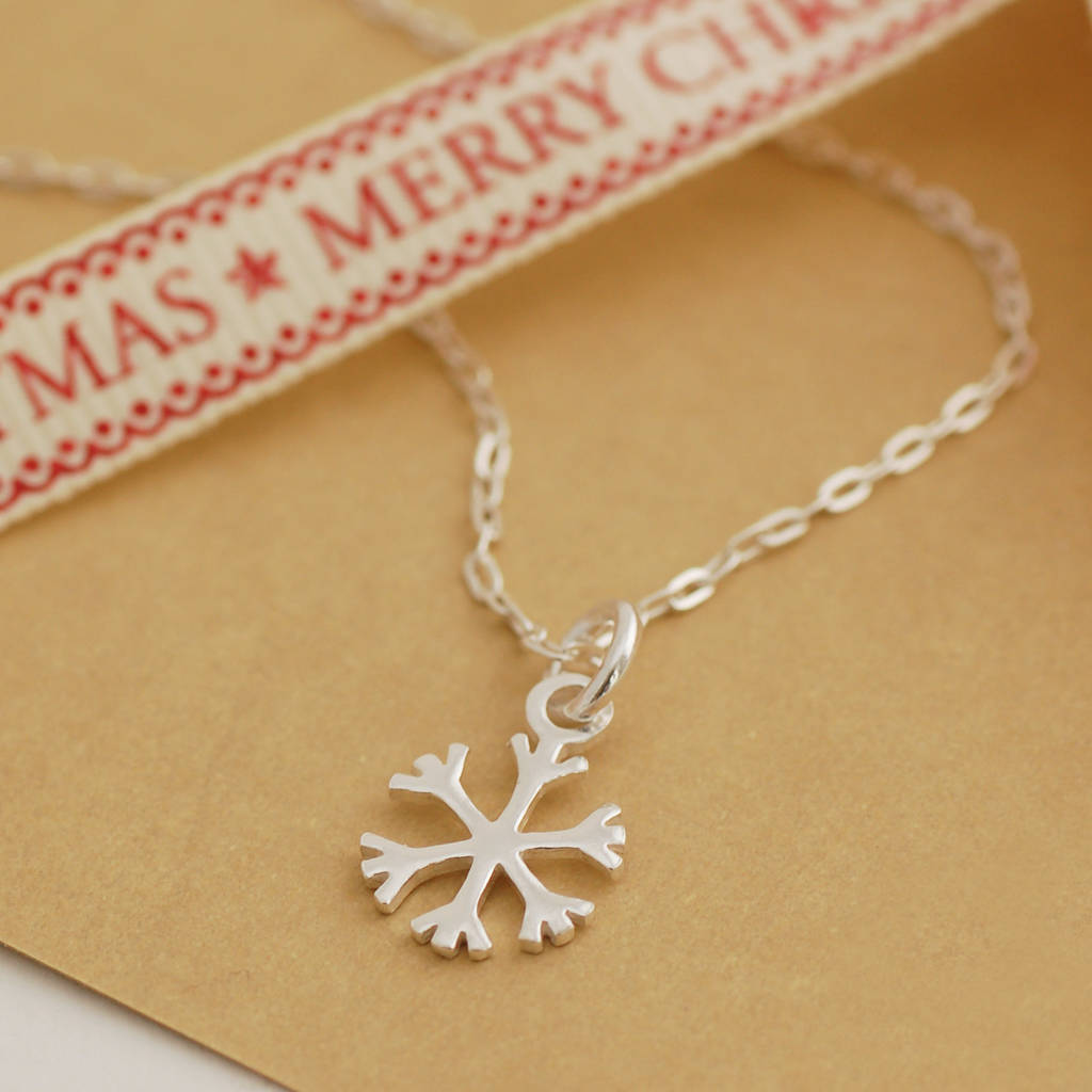Sterling Silver Snowflake Necklace and Earrings with Best Price