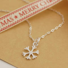 Sterling Silver Snowflake Necklace and Earrings with Best Price