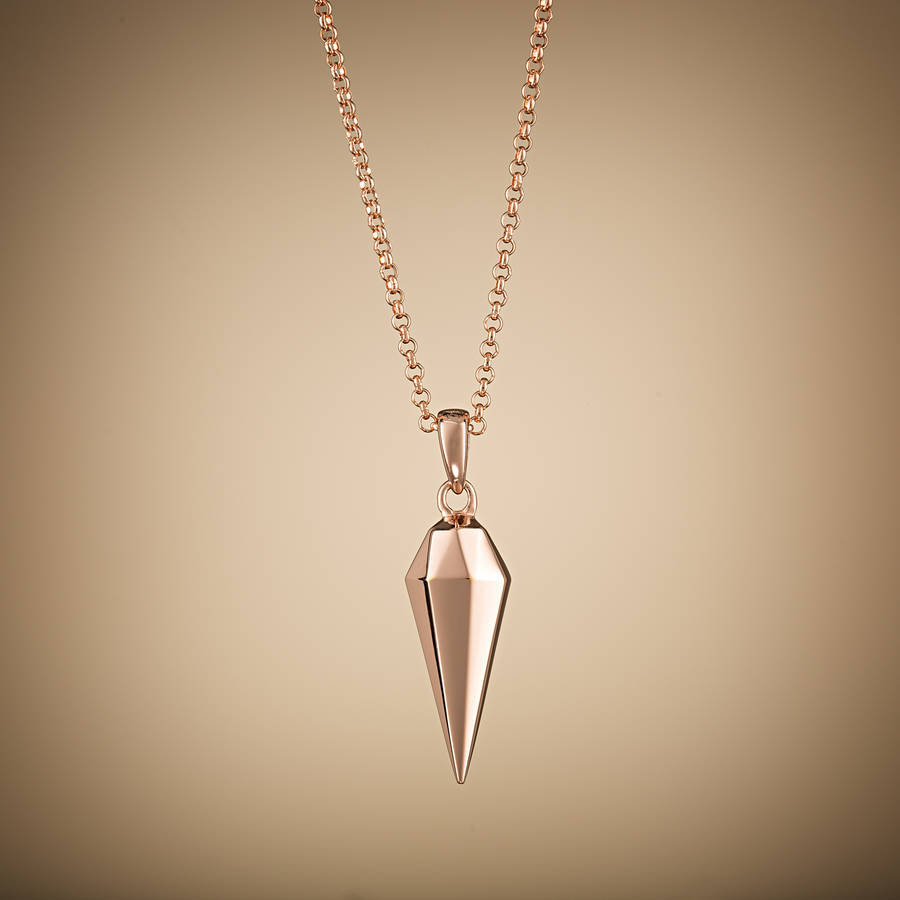 China Supplier Sterling Silver Faceted Teardrop Necklace