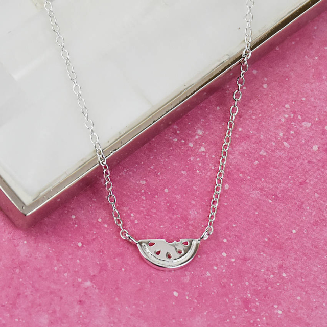 Classic 'One in a Melon' Sterling Silver Necklace