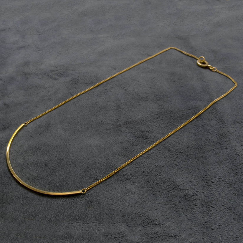 Sterling Silver Half Round Necklace China Manufacturer
