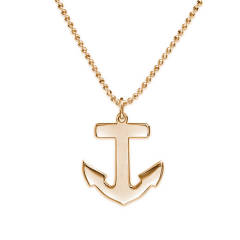 Best Selling Sterling Silver Personalised Anchor Necklace