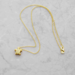 Dainty Design Sterling Silver Turtle Necklace for Girl