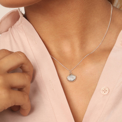 Sterling Silver Happy As A Clam Necklace Wholesale