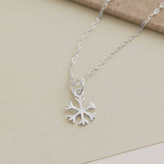 Sterling Silver Snowflake Necklace with Best Wholesale Price