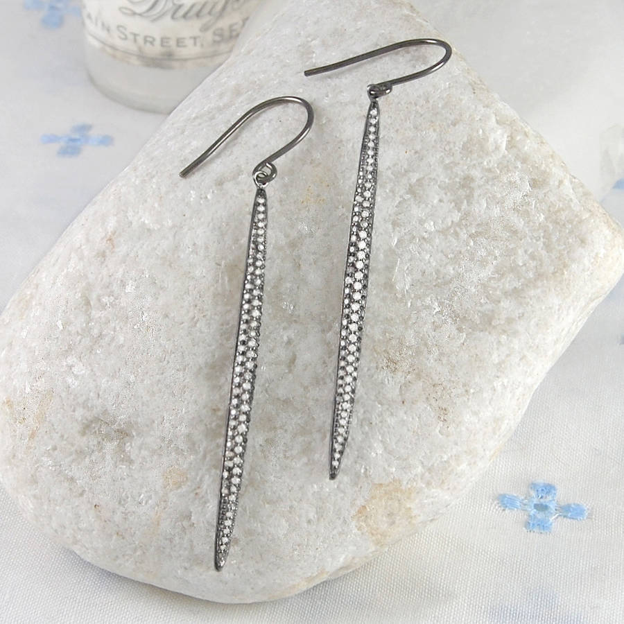 Sterling Silver Black November Topaz Birthstone Pod Necklace