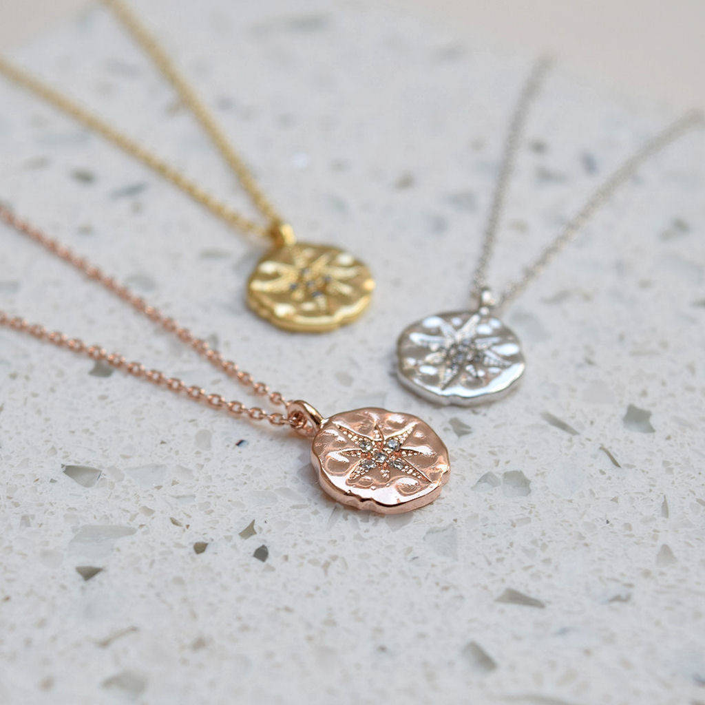 Fashion Sterling Silver Cubic Zirconia North Stra Necklace
