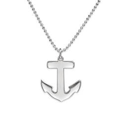 Best Selling Sterling Silver Personalised Anchor Necklace