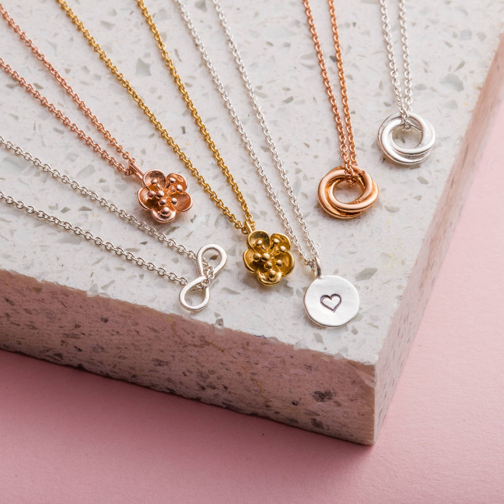 Sterling Silver Friendship Forever Love Knot Necklace