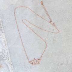 Women Wholesale Jewelry 925 Sterling Silver Lotus Flower Necklace