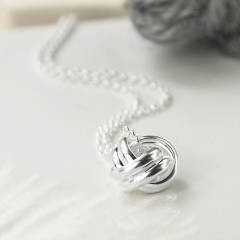 Friendship Jewelry Sterling Silver Forever Knot Necklace