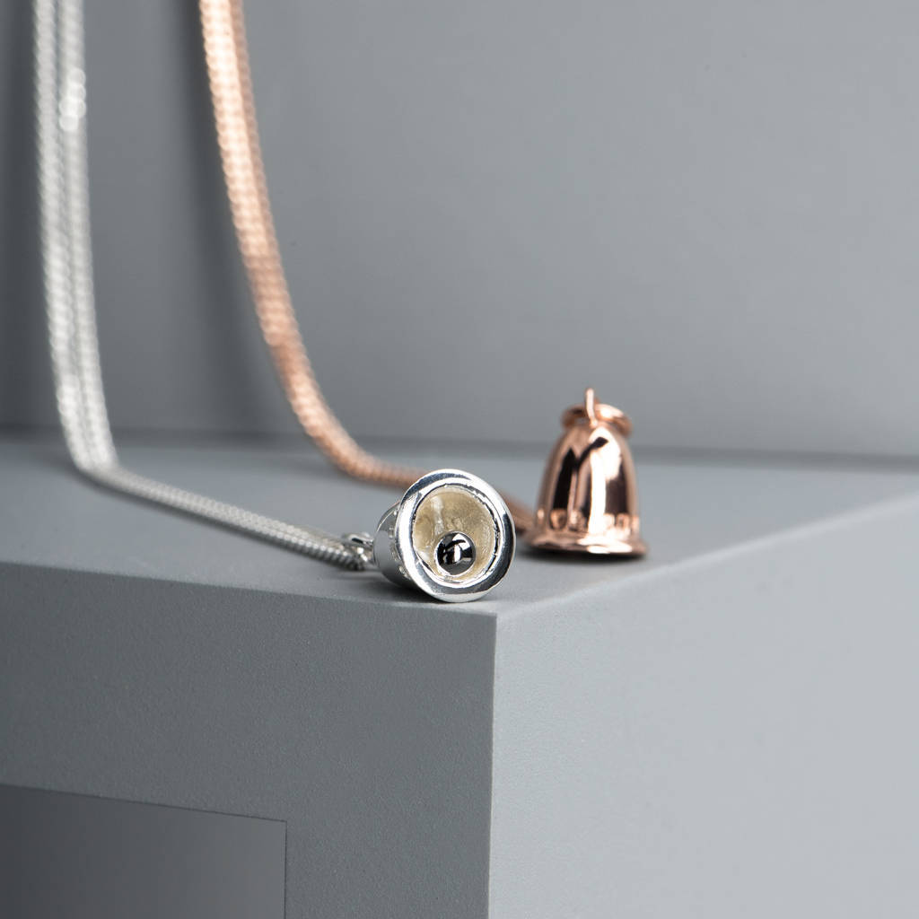 Pretty Jewelry 925 Sterling Silver Bells Necklace