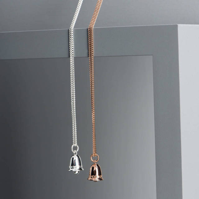 Pretty Jewelry 925 Sterling Silver Bells Necklace