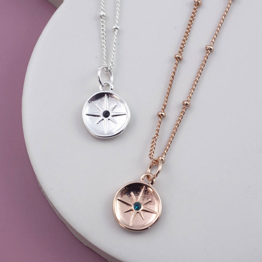 Latest Jewelry Sterling Silver Crystal Star Charm Necklace