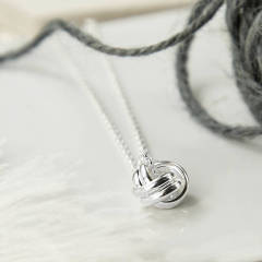 Friendship Jewelry Sterling Silver Forever Knot Necklace