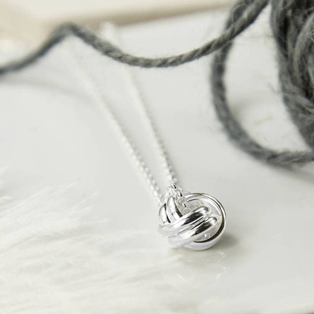 Friendship Jewelry Sterling Silver Forever Knot Necklace